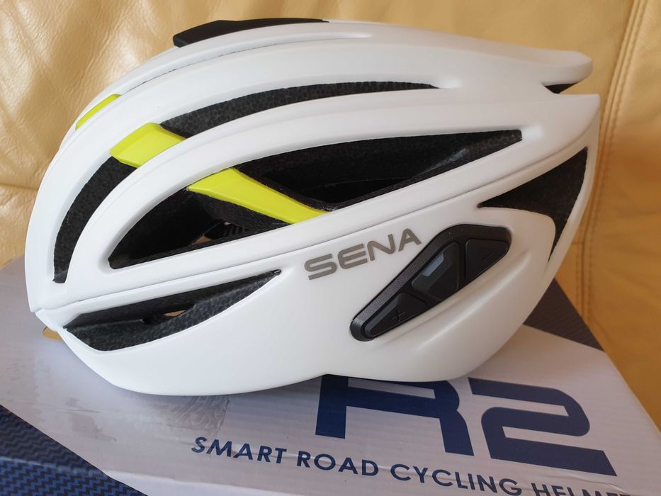 Kask rowerowy Sena R2, Intercom, rozmiar S, 50-55cm, biały