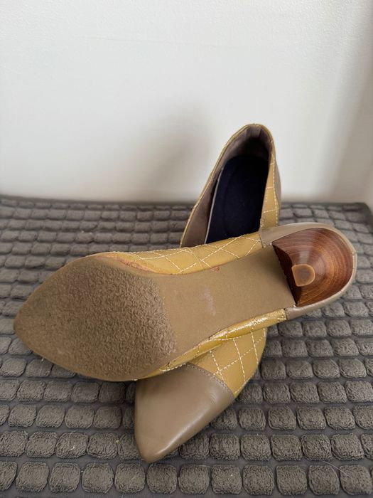Scarpin de couro legítimo