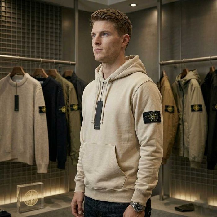 XS S M L XL • Нове Худі Stone Island Чорне • Стон Айленд Кофта Черная • Кофта Стоник