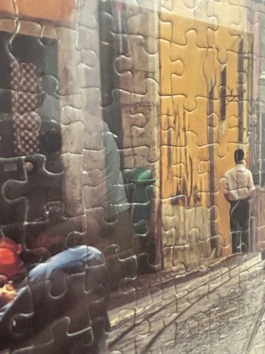 Quadro PUZZLE com moldura