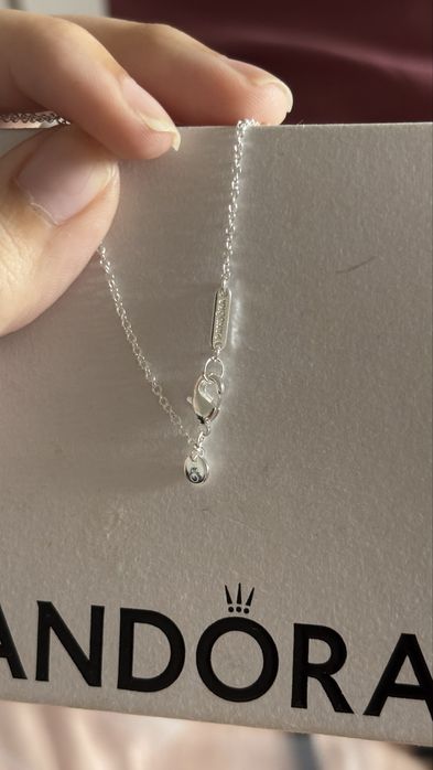 Conjunto colar e anel tam 52 Pandora