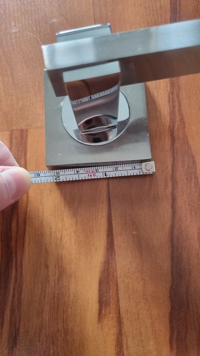 Klamka srebrna satynowa