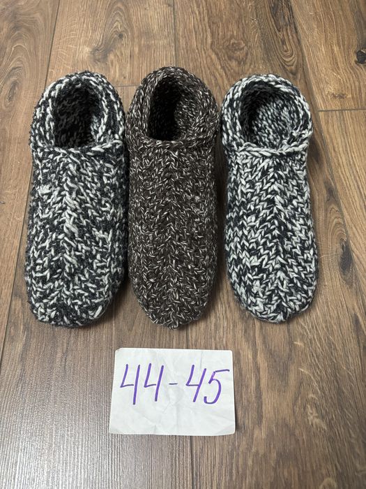 Вязаные следки, комнатные тапочки