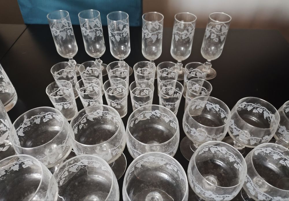 Conjunto de louça vintage Luminarc coleção Sarment