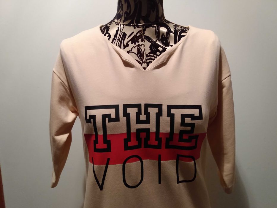 Sukienka Polskich Projektantów- Dzianina Dresowa - S - Kolor Morelowy