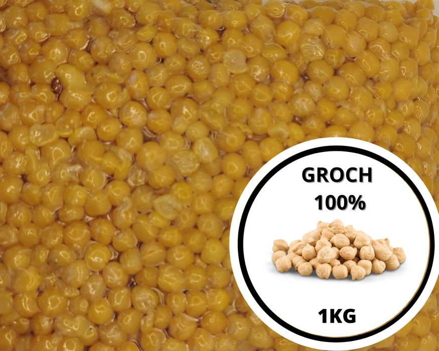 Groch żółty 5 x 1KG gotowa/gotowana pakowana próżniowo Zanęta wędkarska SazanBaits