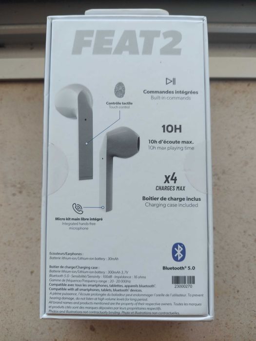 Auriculares Bluetooth TnB FEAT2