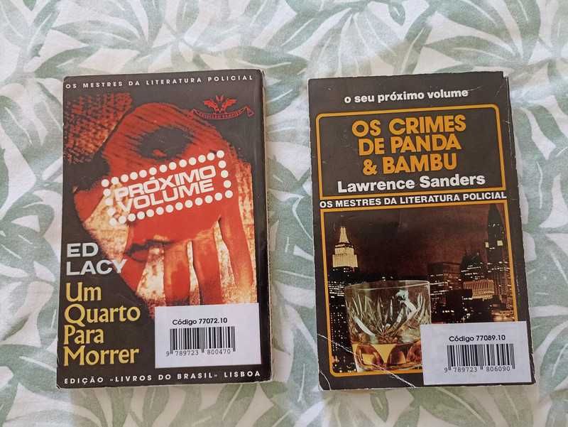 Lote de 2 livros  "O caso das garras do gorila" e "Maigret e a louca"