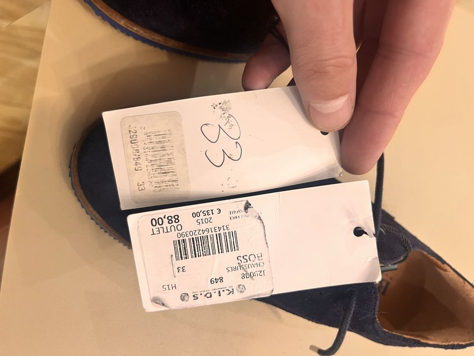 Нові замшеві туфлі броги Hugo Boss (K.I.D.S.), розмір 33 оригінал (21см)