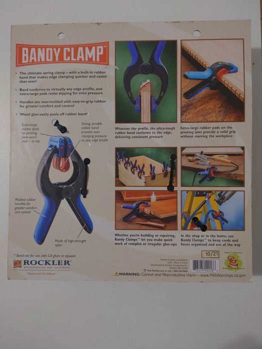 Струбцина зажим прищепка Rockler Bandy Clamp Medium