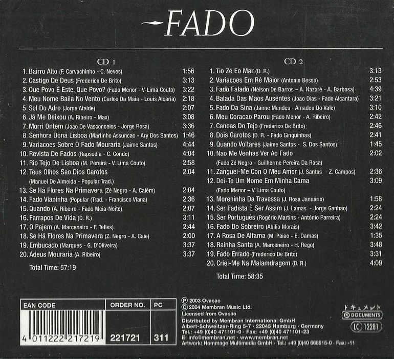 Fado: Revista de Fados (2 CD)
