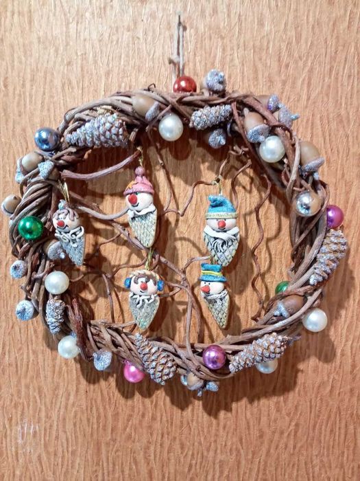 Рождественские венки ручной работы