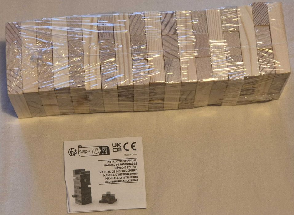 Jogo Jenga 54 peças em madeira versão Samsung