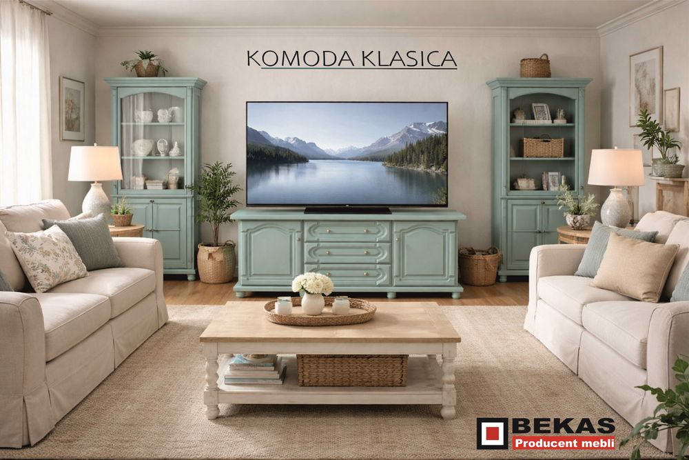Witryna 180` Jadalnia Salon exclusive Orzech Włoski BEKAS Producent