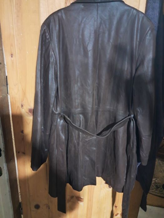 Casaco em couro 3/4 senhora