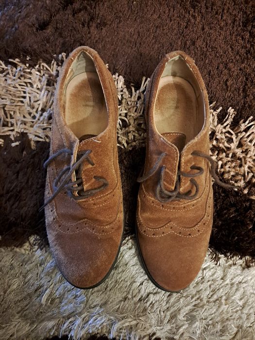 Mocassins de senhora castanhos, camurça