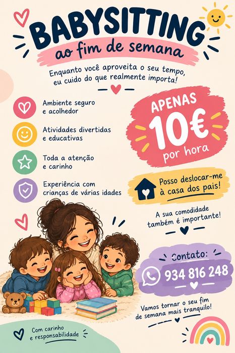 Babysitter aos fins de semana