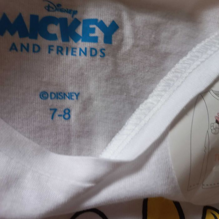 Nowe bawełniane koszulki/bluzki z długim rękaw Disney 7-9 lat 128/134