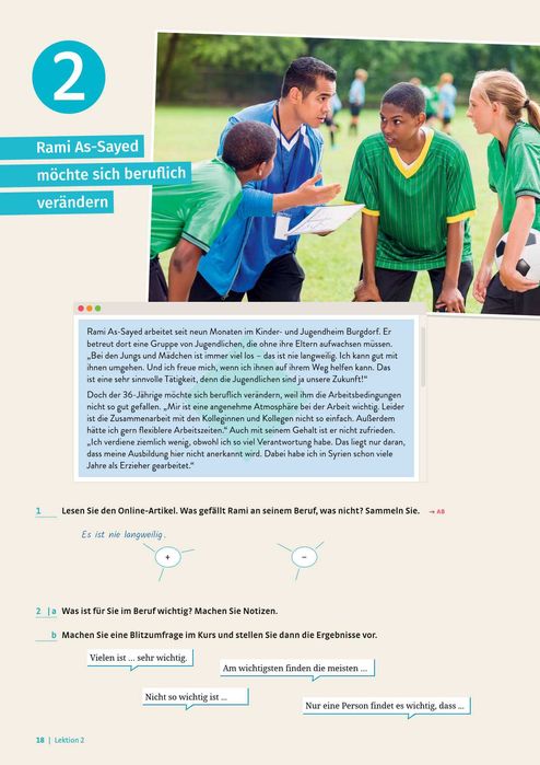 Im Berufssprachkurs A2, B1, B2, C1