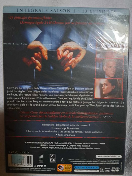 Damages (Sem Escrúpulos) - série TV - 1.ª + 2.ª temporada