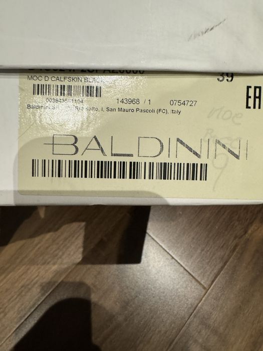 Лофери , туфлі Baldinini 39 р Нові! Італія !