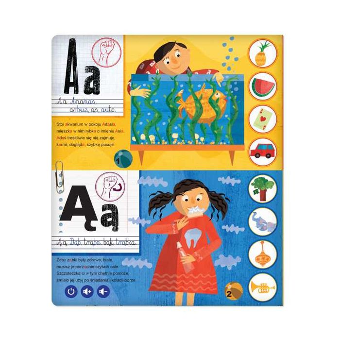 Czytaj z Albikiem Moje Pierwsze Literki Interaktywna Książka 3+