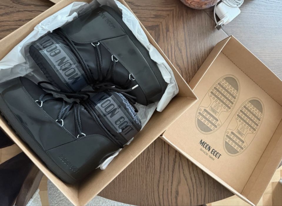 Moon boot Noir Low Glance 39-41 Nowe!