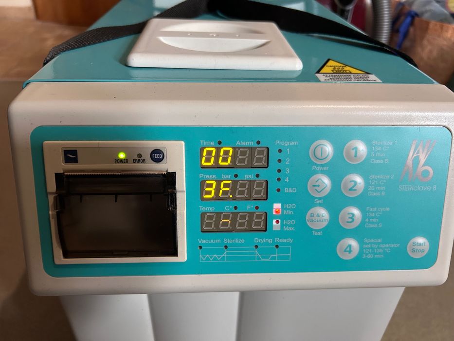 KAVO Stericlave B 2200 AUTOCLAVE DE ESTERILIZADOR DE ALTA VELOCIDADE