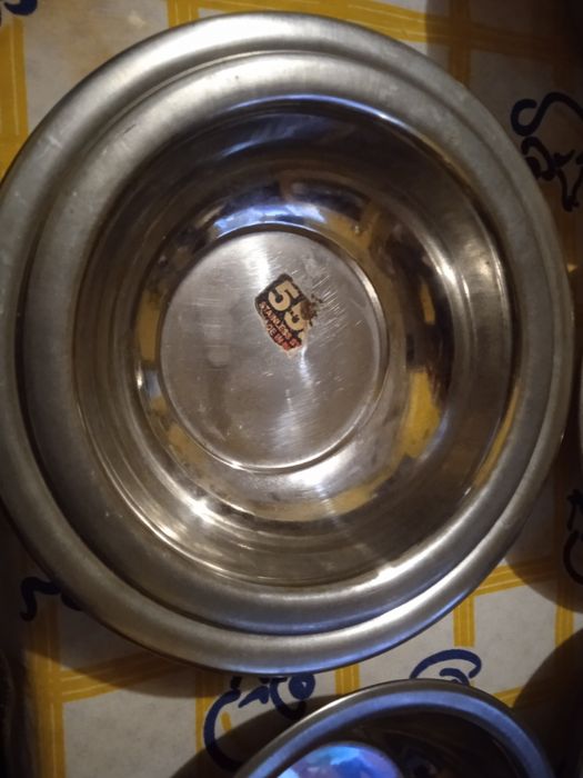 Conjunto de tigelas em aço inoxidável