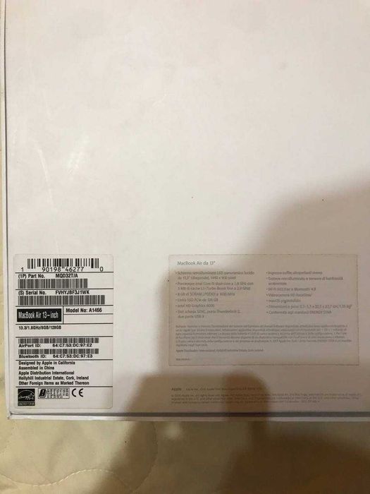 Ноутбук Apple Macbook Air SSD Pro 13 макбук ейр а1466 2019