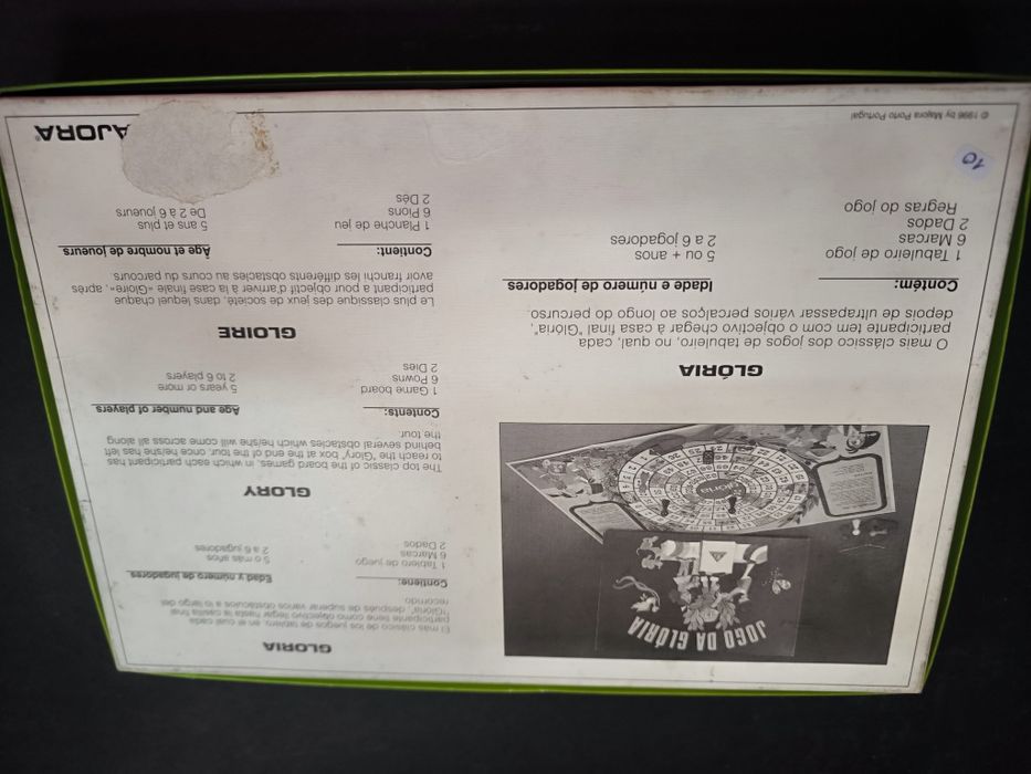 Jogo  da Glória Majora antiga