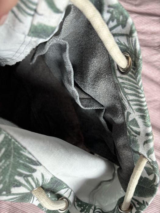 Me&Bags, torba, worek, damska, wzór w palmy