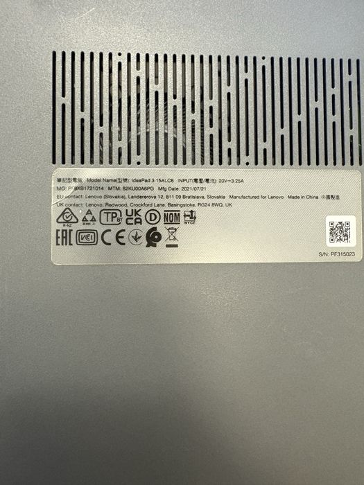 Portátil Lenovo IdeaPad 3 15ALC6