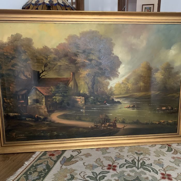 Quadro de pintura a oleo