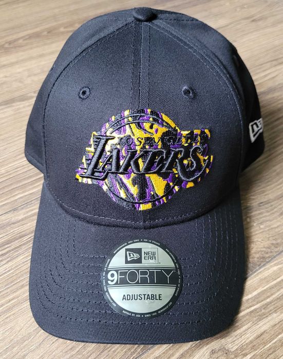 czapka z daszkiem New Era 9Forty LA Lakers NBA czarna haft logo NOWA