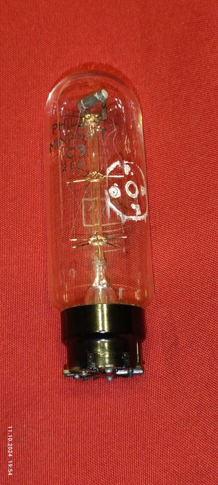Lampa elektronowa Philips Miniwatt C3 2E6 Wehrmacht Eigentum