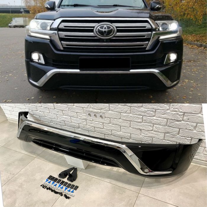 Юбка губа обвес переднего заднего бампера Toyota Land Cruiser 200