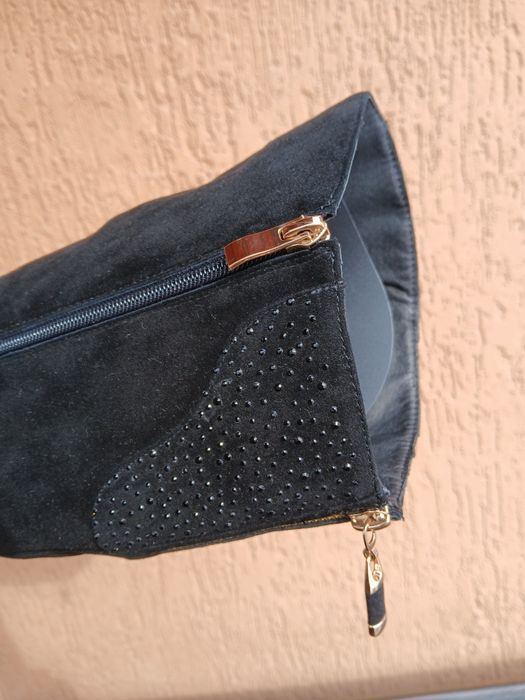 Замшеві жіночі чоботи 42 женские сапоги