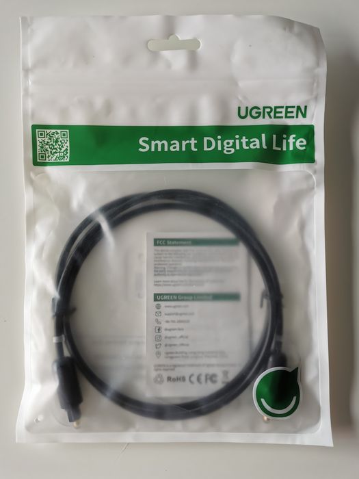 Cabo óptico para som/TV/ subwoofer /soundbar - Ugreen