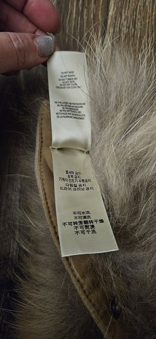 Опушка мех енота Burberry оригинал