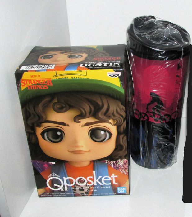 Stranger Things Q posket Dustin, Banpresto + Travel Mug