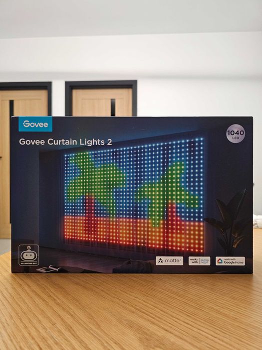 Kurtyna świetlna LED Govee Curtain Lights 2 H70B4 RGB 1040 LED 3x2 m IP65