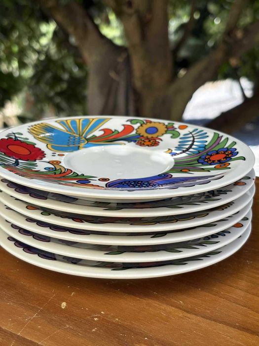 Conjunto de 6 pires da Coleção Acapulco "Villeroy & Boch" (Vintage)