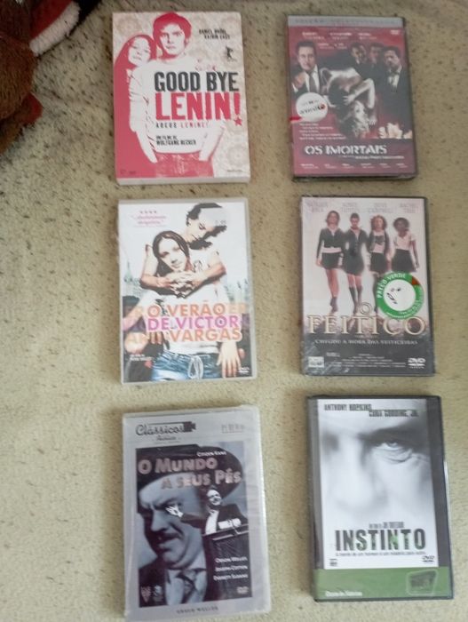 Filmes novos selados e filmes usados