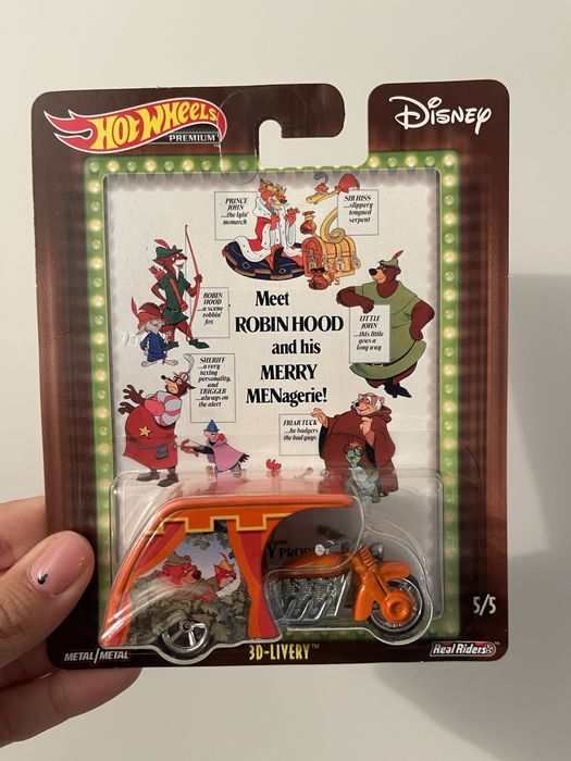 Hot wheels kolekcjonerskie auto Disney Ribin Hood