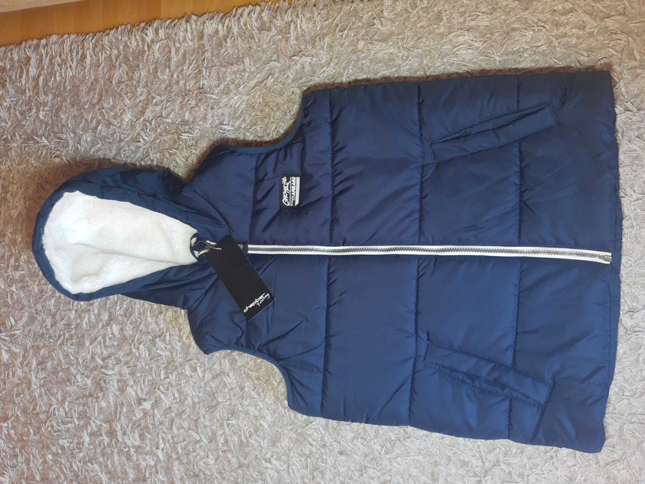 kamizelka z kapturem  Chapter Young  158/164   kolor granatowy