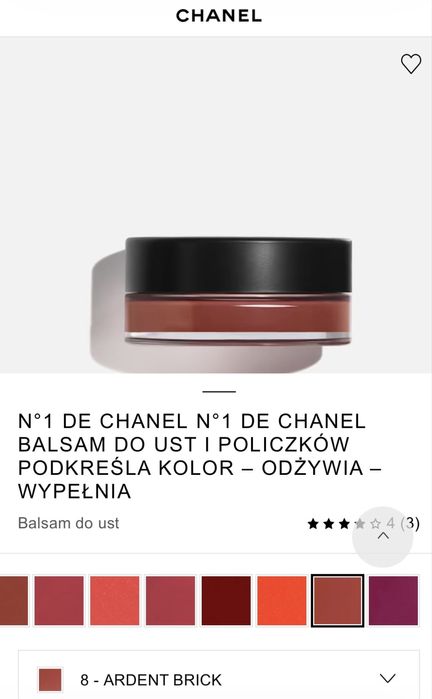 Chanel balsam do ust i policzkow.