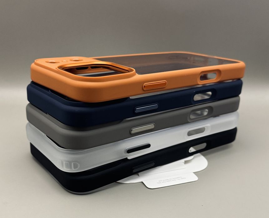 Чехол на iPhone 17 Pro Max Silver, 17 Pro Black, 17 Pro Max Orange