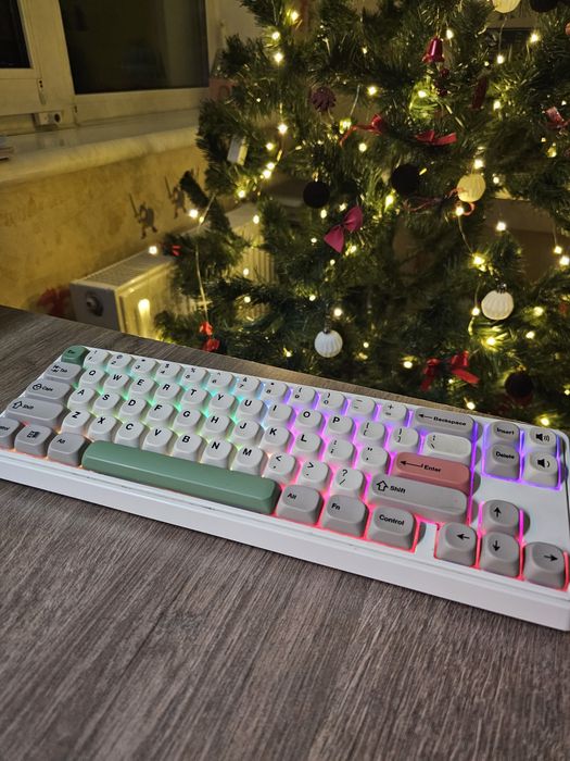 Fl esports cmk68 з кастомным кабелем і кейкапами