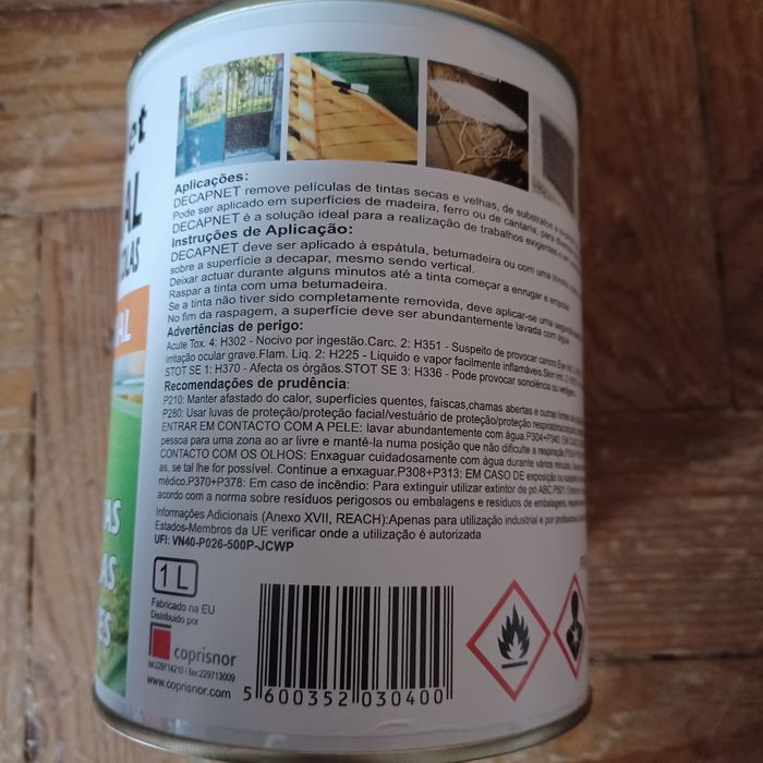 Decapante industrial 1 litro